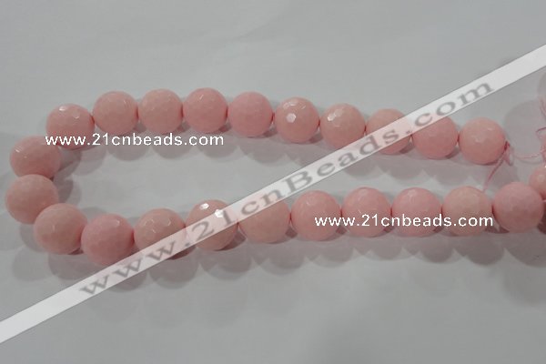 CTU2686 15.5 inches 18mm faceted round synthetic turquoise beads