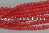 CTU2730 15.5 inches 4mm round synthetic turquoise beads