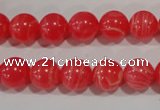 CTU2733 15.5 inches 10mm round synthetic turquoise beads