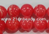 CTU2736 15.5 inches 16mm round synthetic turquoise beads