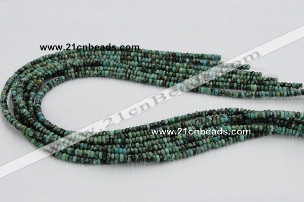 CTU404 15.5 inches 2*4mm rondelle African turquoise beads wholesale