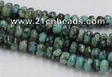 CTU405 15.5 inches 3*6mm rondelle African turquoise beads wholesale