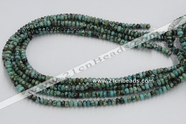 CTU405 15.5 inches 3*6mm rondelle African turquoise beads wholesale