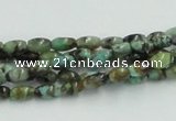 CTU406 15.5 inches 4*6mm rice African turquoise beads wholesale