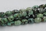 CTU407 15.5 inches 6*7mm rice African turquoise beads wholesale