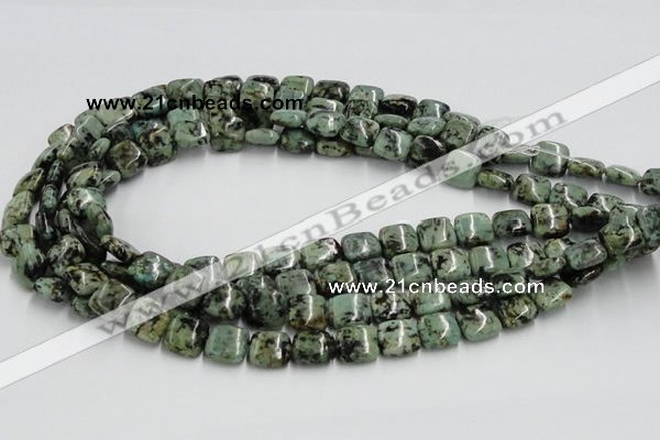 CTU411 15.5 inches 12*12mm square African turquoise beads wholesale