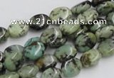 CTU412 15.5 inches 8*12mm oval African turquoise beads wholesale