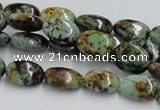 CTU413 15.5 inches 10*14mm oval African turquoise beads wholesale