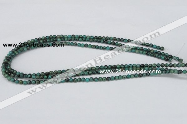 CTU425 15.5 inches 4mm round African turquoise beads wholesale