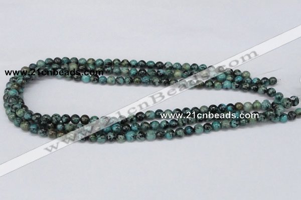 CTU426 15.5 inches 6mm round African turquoise beads wholesale