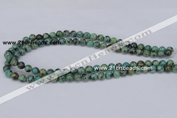 CTU427 15.5 inches 8mm round African turquoise beads wholesale