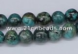 CTU428 15.5 inches 10mm round African turquoise beads wholesale