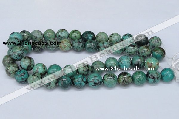 CTU431 15.5 inches 16mm round African turquoise beads wholesale