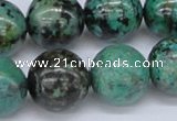 CTU432 15.5 inches 18mm round African turquoise beads wholesale