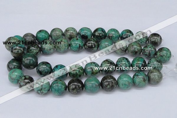 CTU432 15.5 inches 18mm round African turquoise beads wholesale