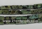 CTU487 15.5 inches 4*13mm cuboid African turquoise beads wholesale