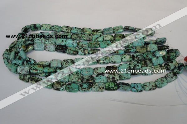 CTU495 15.5 inches 10*14mm rectangle African turquoise beads wholesale