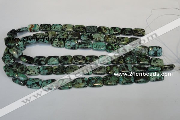 CTU497 15.5 inches 13*18mm rectangle African turquoise beads wholesale