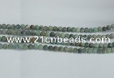 CTU563 15.5 inches 6mm round matte african turquoise beads