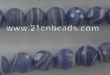 CTU923 15.5 inches 10mm faceted round synthetic turquoise beads