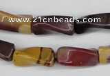 CTW125 15.5 inches 9*20mm twisted trihedron mookaite gemstone beads