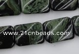 CTW381 15.5 inches 15*20mm twisted rectangle kambaba jasper beads