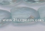 CTW503 15.5 inches 20*30mm faceted & twisted synthetic quartz beads