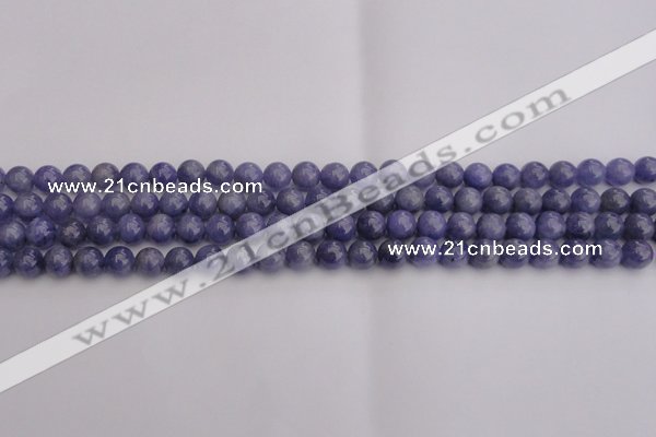 CTZ502 15.5 inches 7mm round natural tanzanite gemstone beads