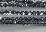 CTZ608 15.5 inches 2mm faceted round terahertz beads wholesale