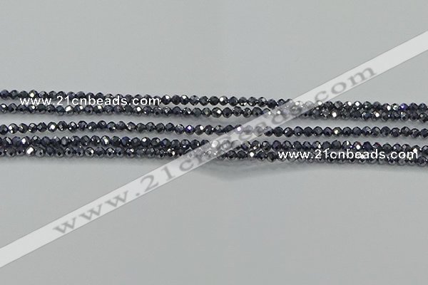 CTZ608 15.5 inches 2mm faceted round terahertz beads wholesale