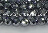 CTZ611 15.5 inches 6mm faceted round terahertz beads wholesale