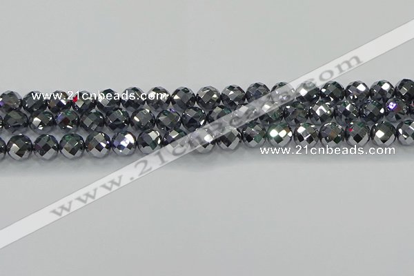 CTZ612 15.5 inches 8mm faceted round terahertz beads wholesale
