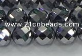 CTZ614 15.5 inches 12mm faceted round terahertz beads wholesale