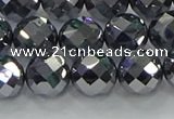 CTZ613 15.5 inches 10mm faceted round terahertz beads wholesale