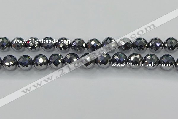 CTZ615 15.5 inches 14mm faceted round terahertz beads wholesale