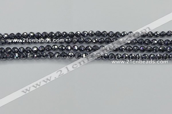 CTZ620 15.5 inches 4mm faceted round terahertz beads wholesale