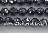 CTZ621 15.5 inches 6mm faceted round terahertz beads wholesale