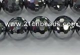 CTZ622 15.5 inches 8mm faceted round terahertz beads wholesale