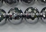 CTZ624 15.5 inches 12mm faceted round terahertz beads wholesale