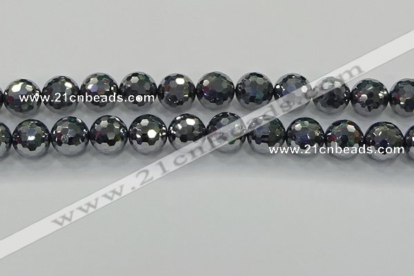 CTZ624 15.5 inches 12mm faceted round terahertz beads wholesale