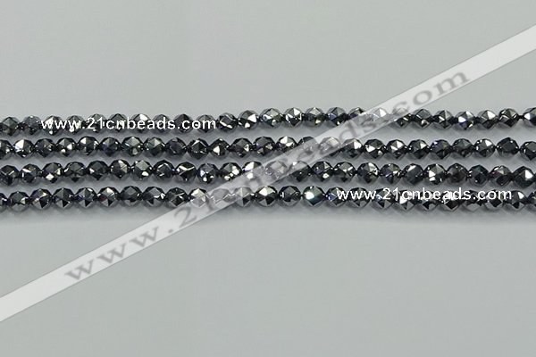 CTZ630 15.5 inches 4mm faceted nuggets terahertz beads wholesale
