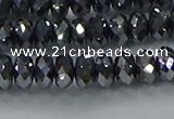 CTZ644 15.5 inches 4*6mm faceted rondelle terahertz beads wholesale