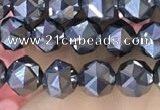 CTZ655 15.5 inches 6mm faceted nuggets terahertz beads wholesale