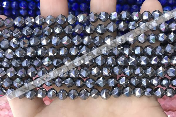 CTZ655 15.5 inches 6mm faceted nuggets terahertz beads wholesale