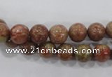 CUG102 15.5 inches 8mm round Chinese unakite beads wholesale