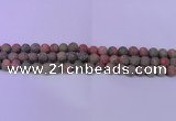 CUG181 15.5 inches 6mm round matte unakite gemstone beads