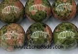 CUG201 15 inches 10mm round unakite beads, 2mm hole