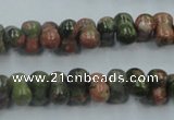 CUG65 16 inches 8*12mm bone natural unakite gemstone beads wholesale