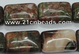 CUJ06 15.5 inches 18*25mm rectangle autumn jasper gemstone beads