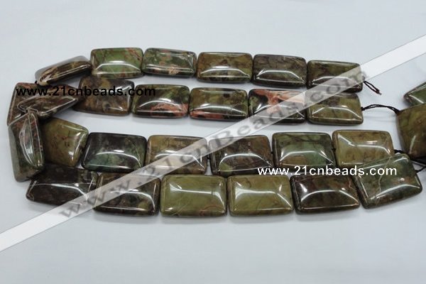 CUJ07 15.5 inches 22*30mm rectangle autumn jasper gemstone beads